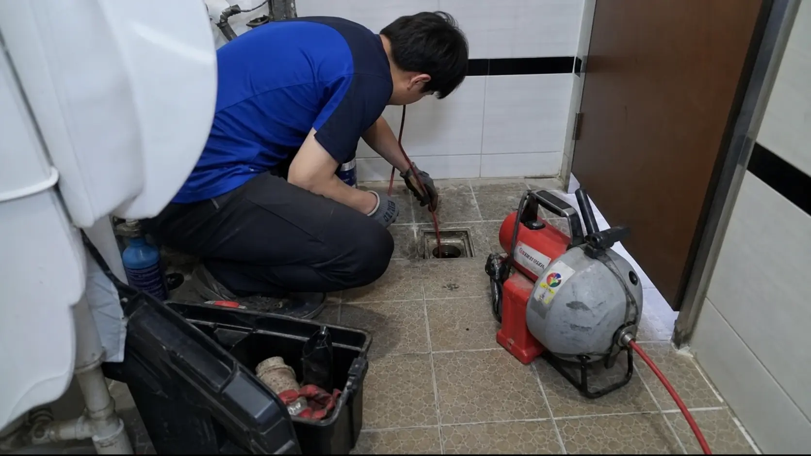 하수구 막힘 현장 시공 사진 3