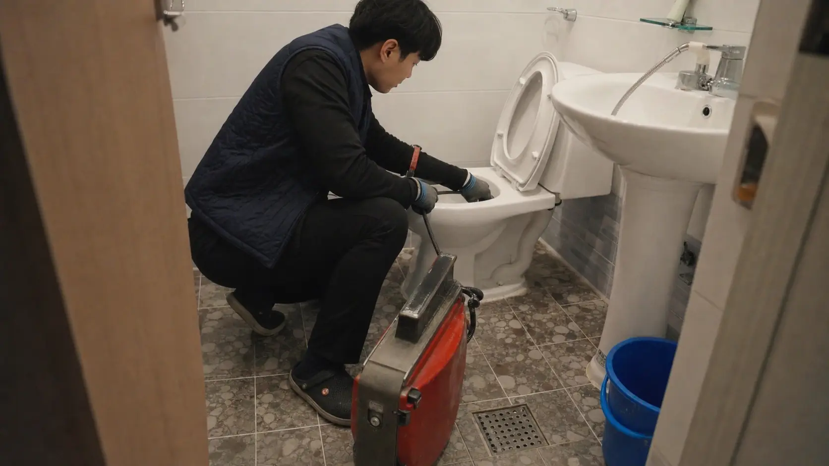 평촌동 변기 뚫음